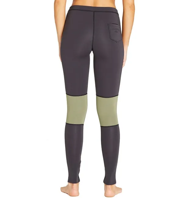 Billabong Womens 1mm Neoprene Sea Legs  - Black Olive