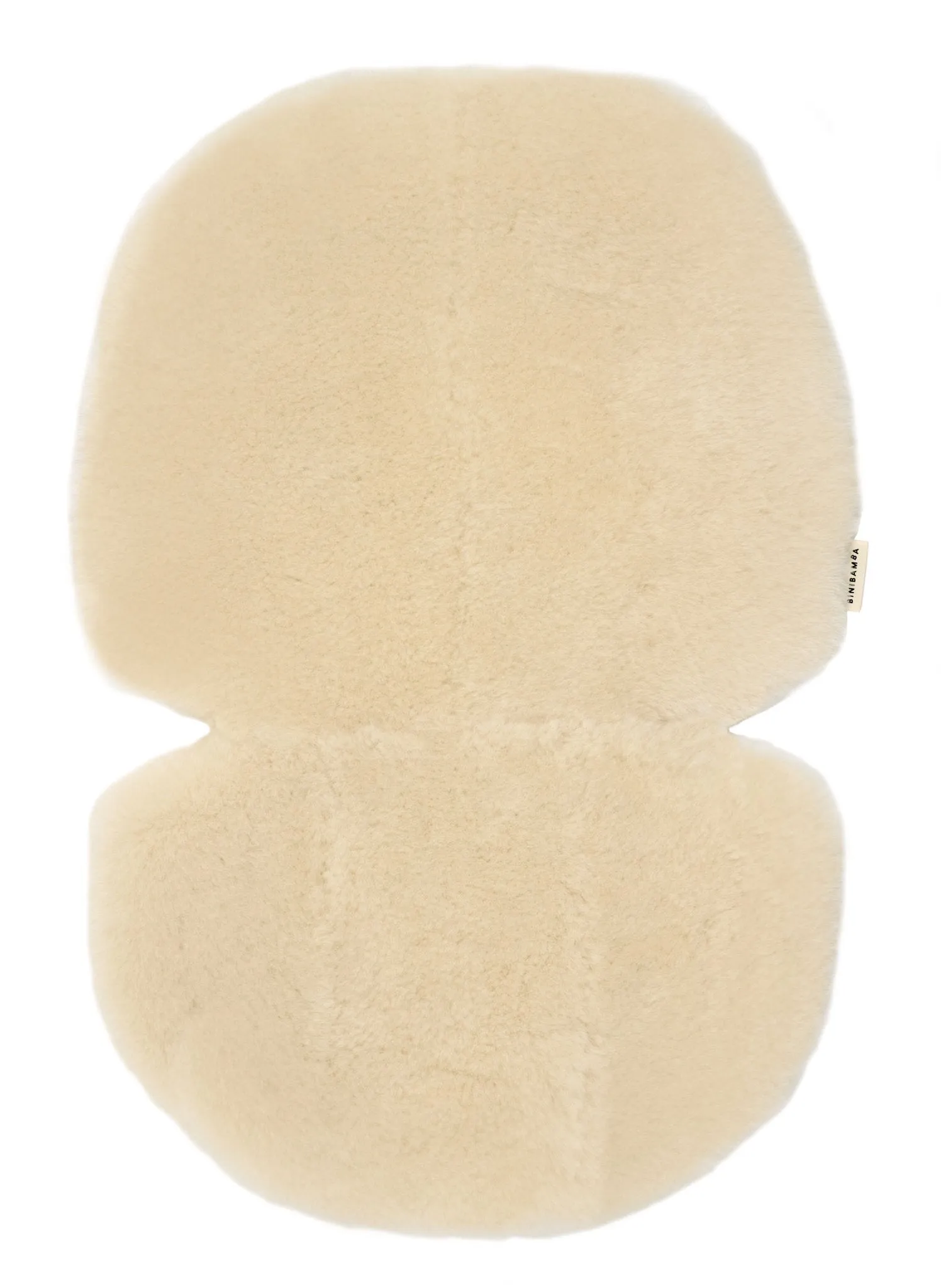 Binibamba Sheepskin Buggy Liner - Milk
