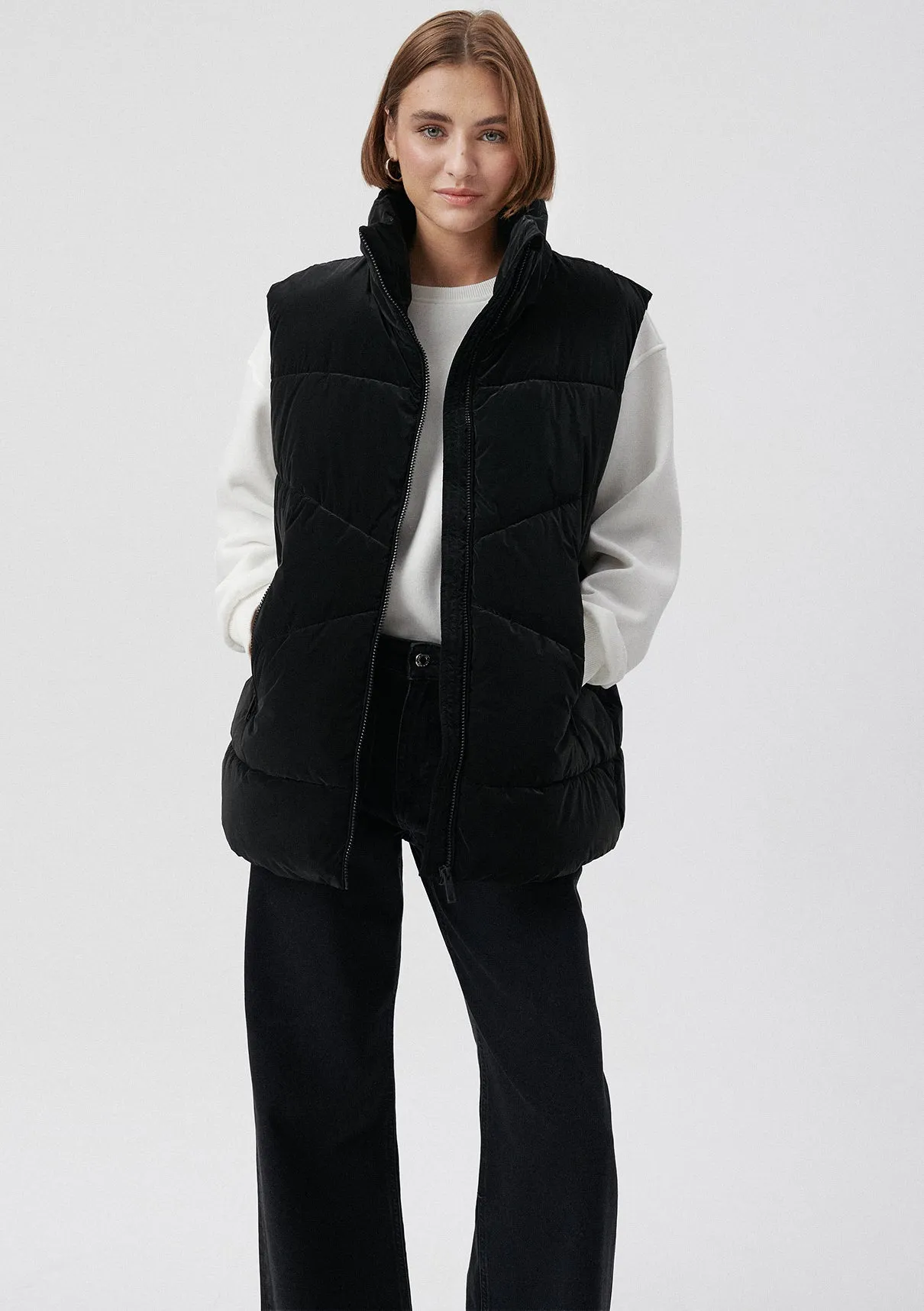 Black Puffer Vest