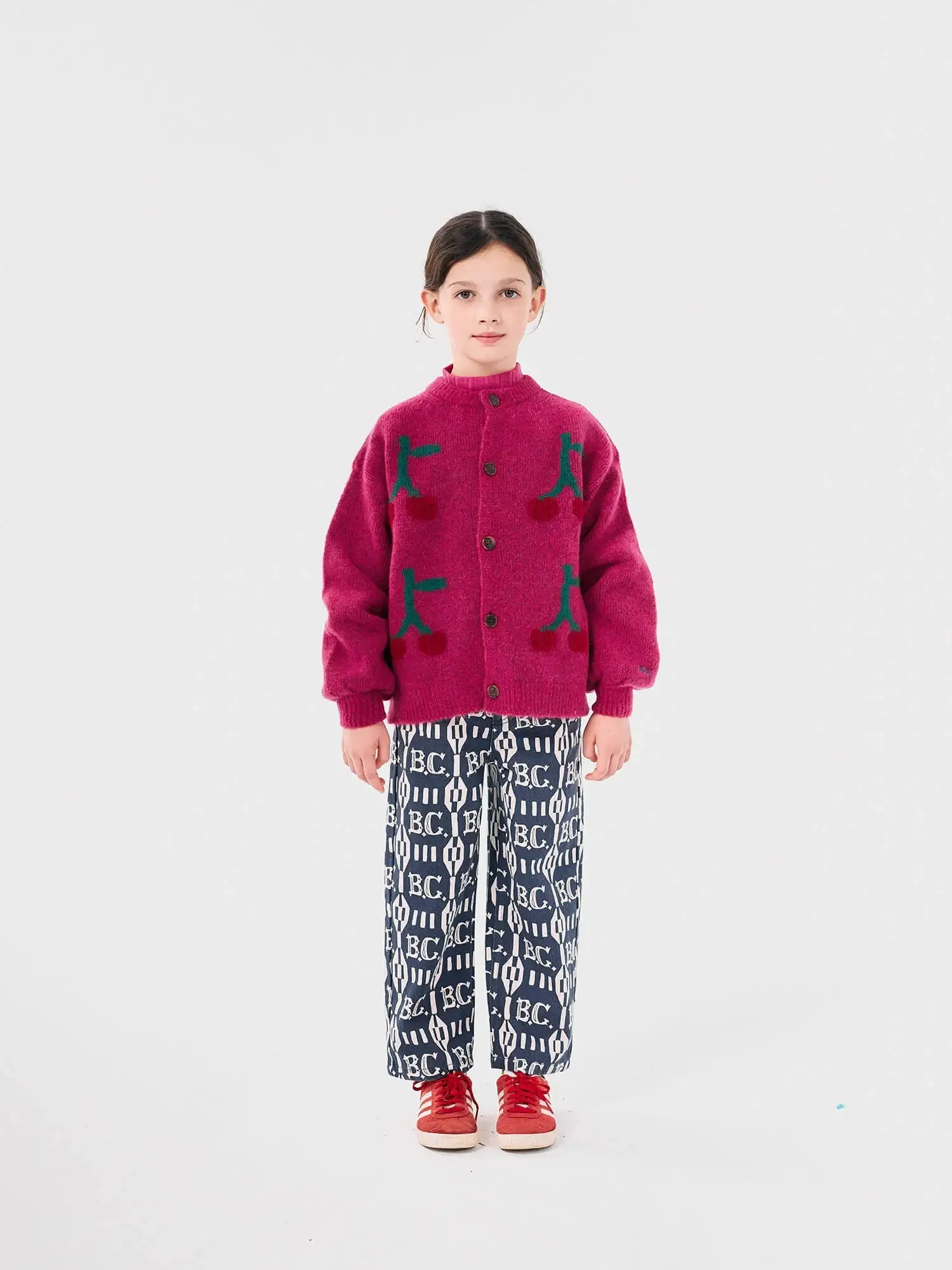 Bobo Cherry intarsia cardigan