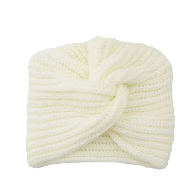 Bohemia turban cashmere cross wrap knitted Beanie