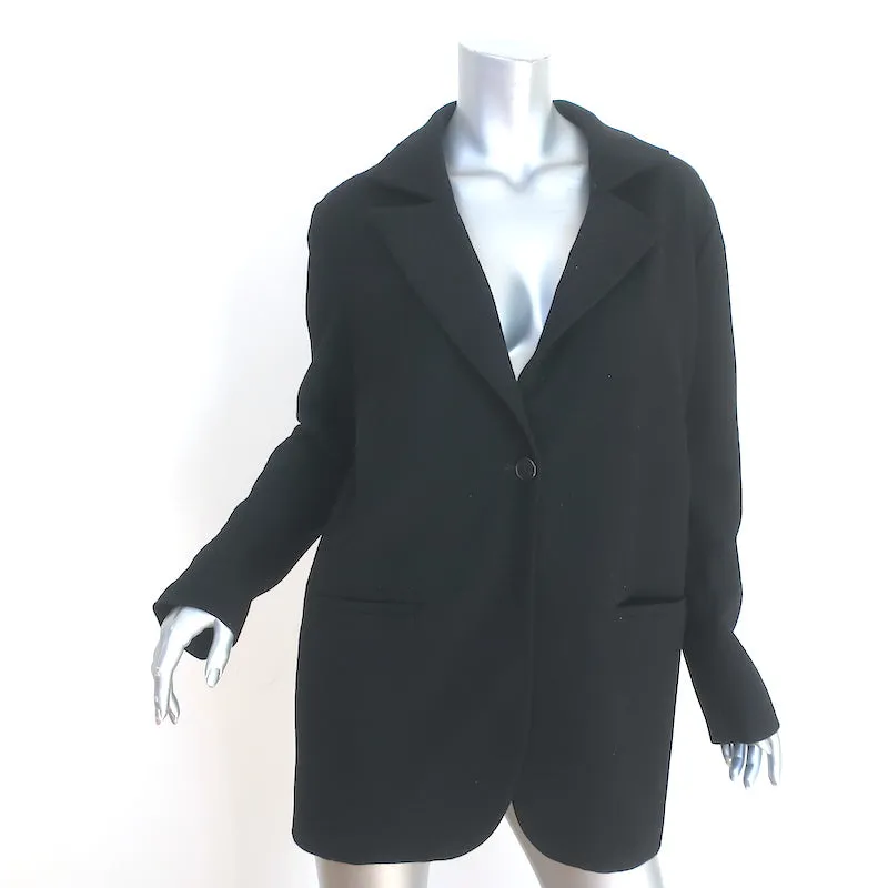 Bottega Veneta Jacket Black Virgin Wool-Cashmere Size 40 Oversize Blazer