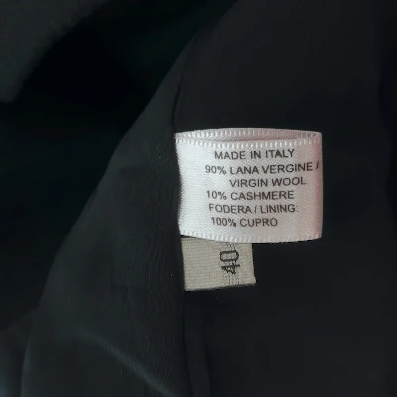 Bottega Veneta Jacket Black Virgin Wool-Cashmere Size 40 Oversize Blazer