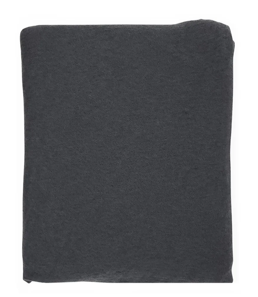 Botto Giuseppe Steel Grey Large Cashmere Plain Stole