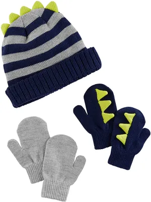 Brand new Simple Joys by Carter's Boys' Hat and Mitten Set, Sz 2T-5T