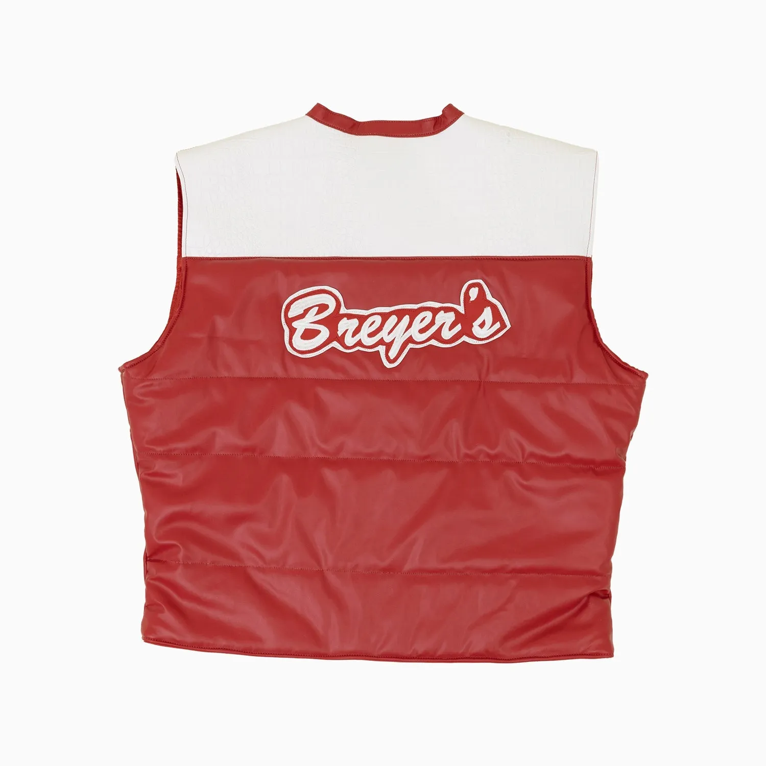 Breyer's Leather Pattern Puffer Vest