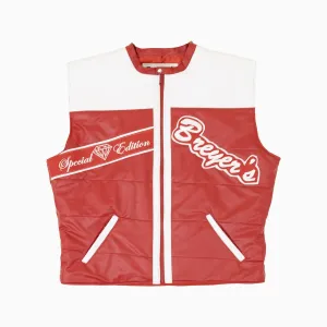 Breyer's Leather Pattern Puffer Vest