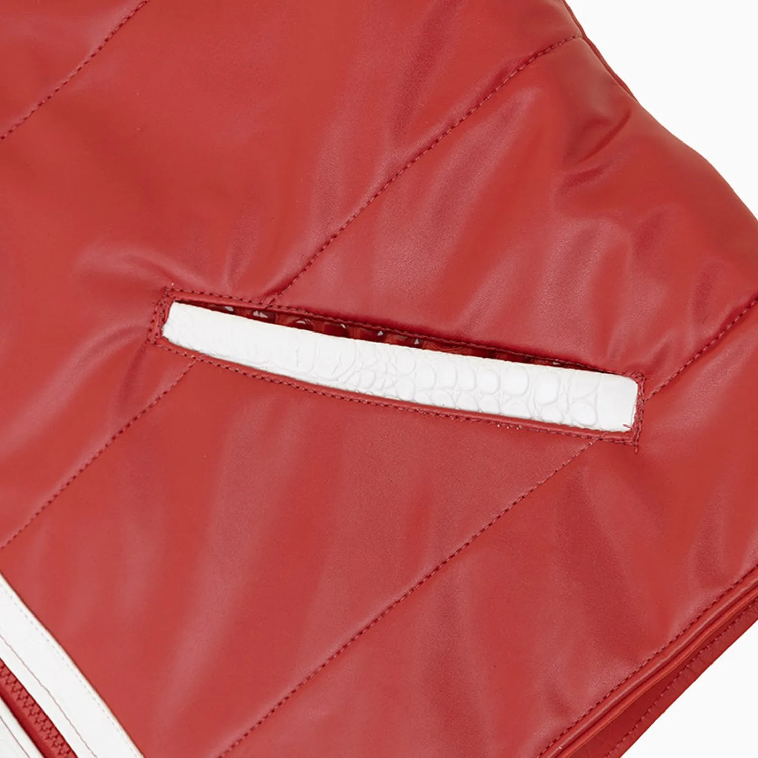 Breyer's Leather Pattern Puffer Vest