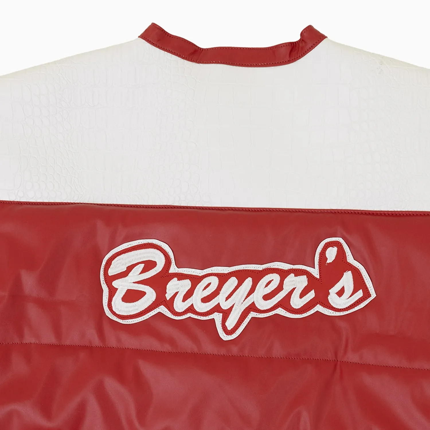 Breyer's Leather Pattern Puffer Vest