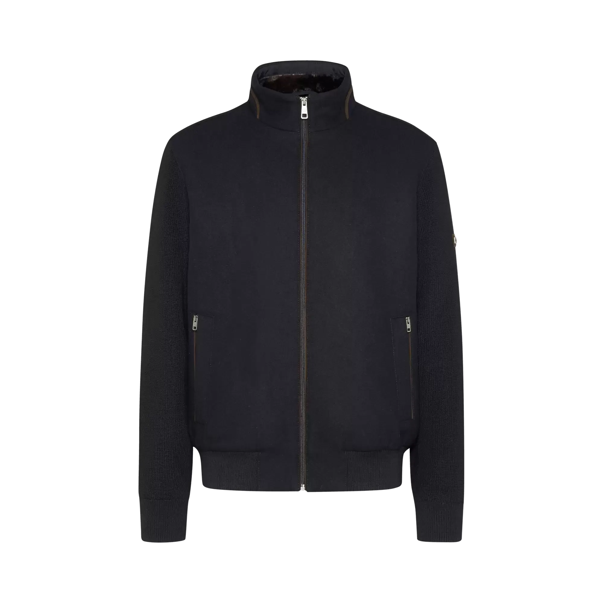 Bugatti Jacket Made From Boiled Wool In Navy