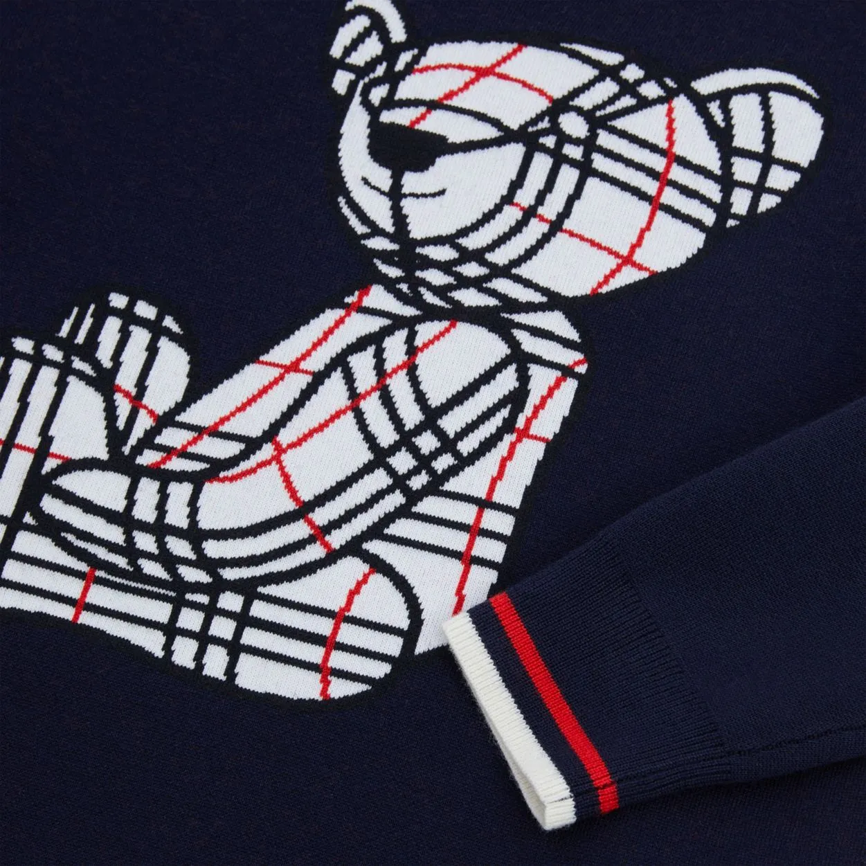 Burberry Thomas Bear Jacquard Wool Blend Sweater