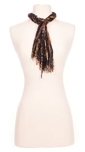 Burnt Espresso String Scarf