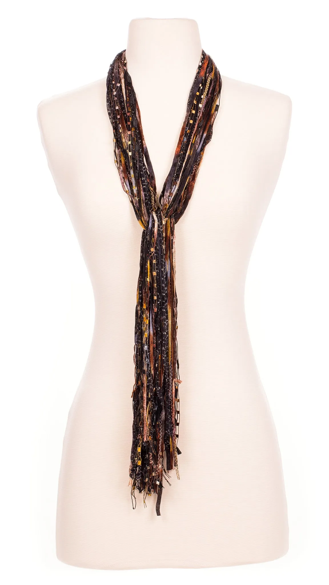 Burnt Espresso String Scarf