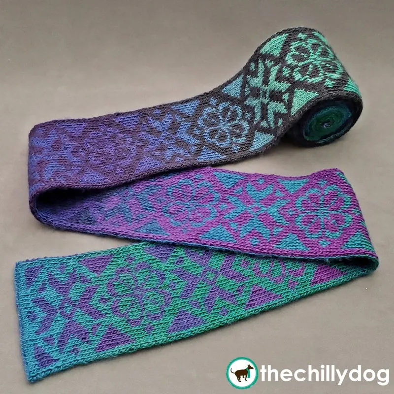 Burst into Bloom Scarf: Knitting Pattern PDF