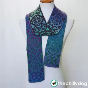 Burst into Bloom Scarf: Knitting Pattern PDF
