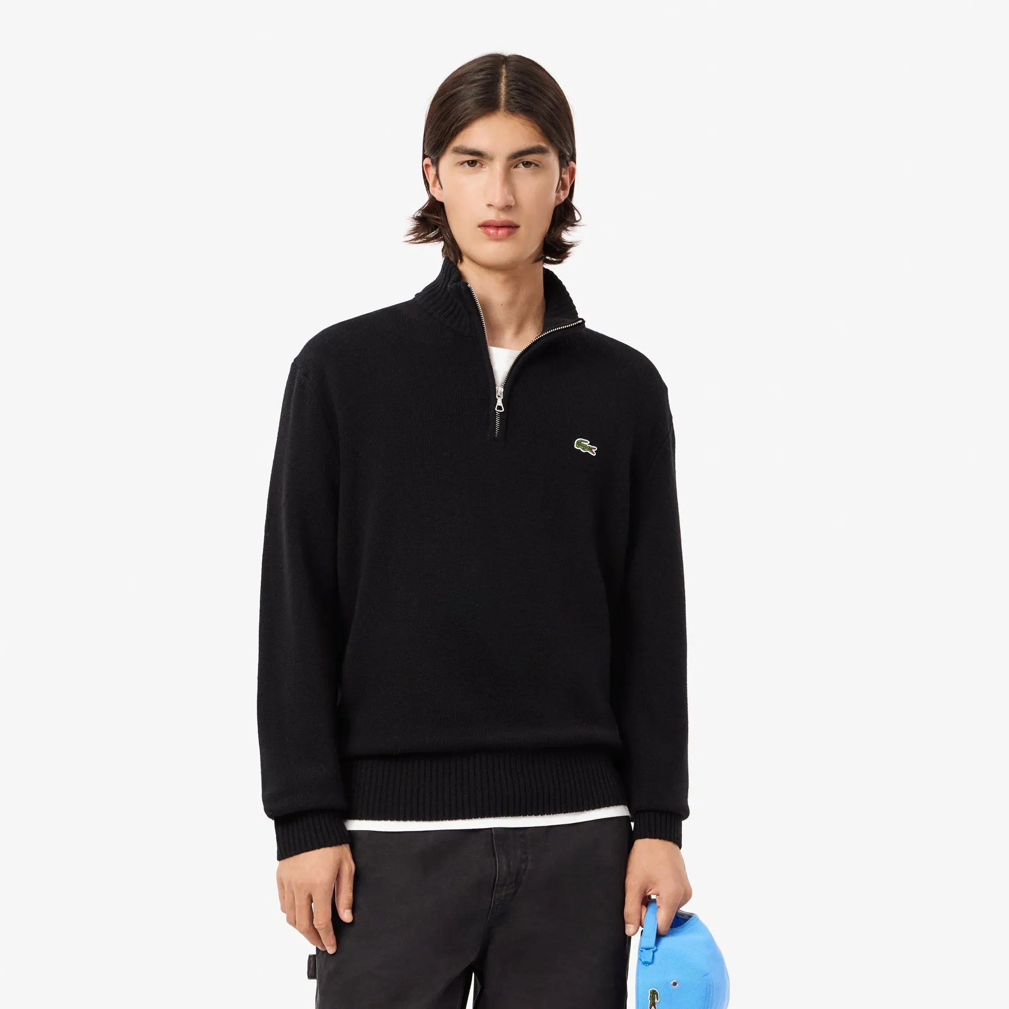 buy-high-zip-neck-monochrome-carded-wool-sweater-ah3052-031-lebanon