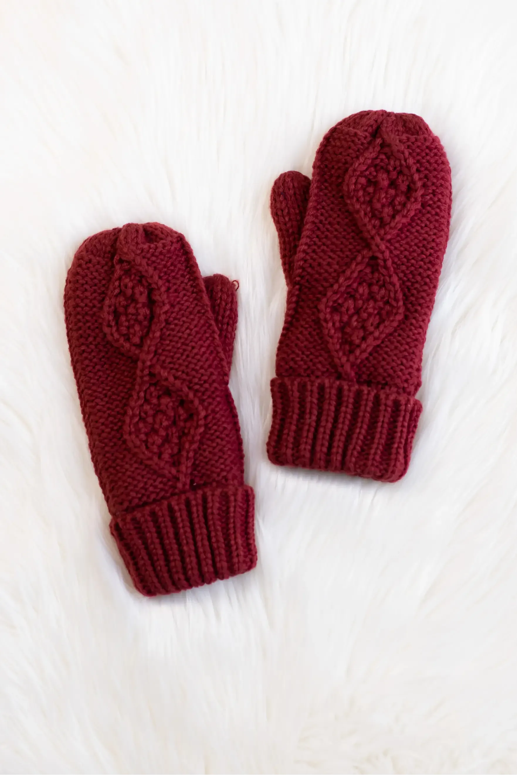 Cable Knit Mittens