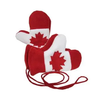 CANADA REVERSIBLE MITTENS RED