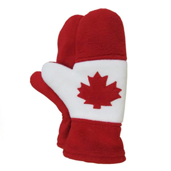 CANADA REVERSIBLE MITTENS RED