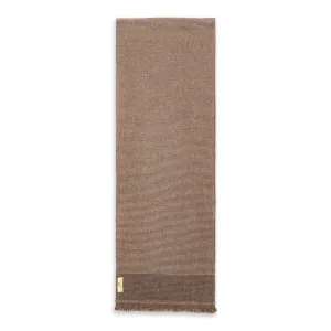 Cashmere & Merino Wool Scarf - Brown Houndstooth
