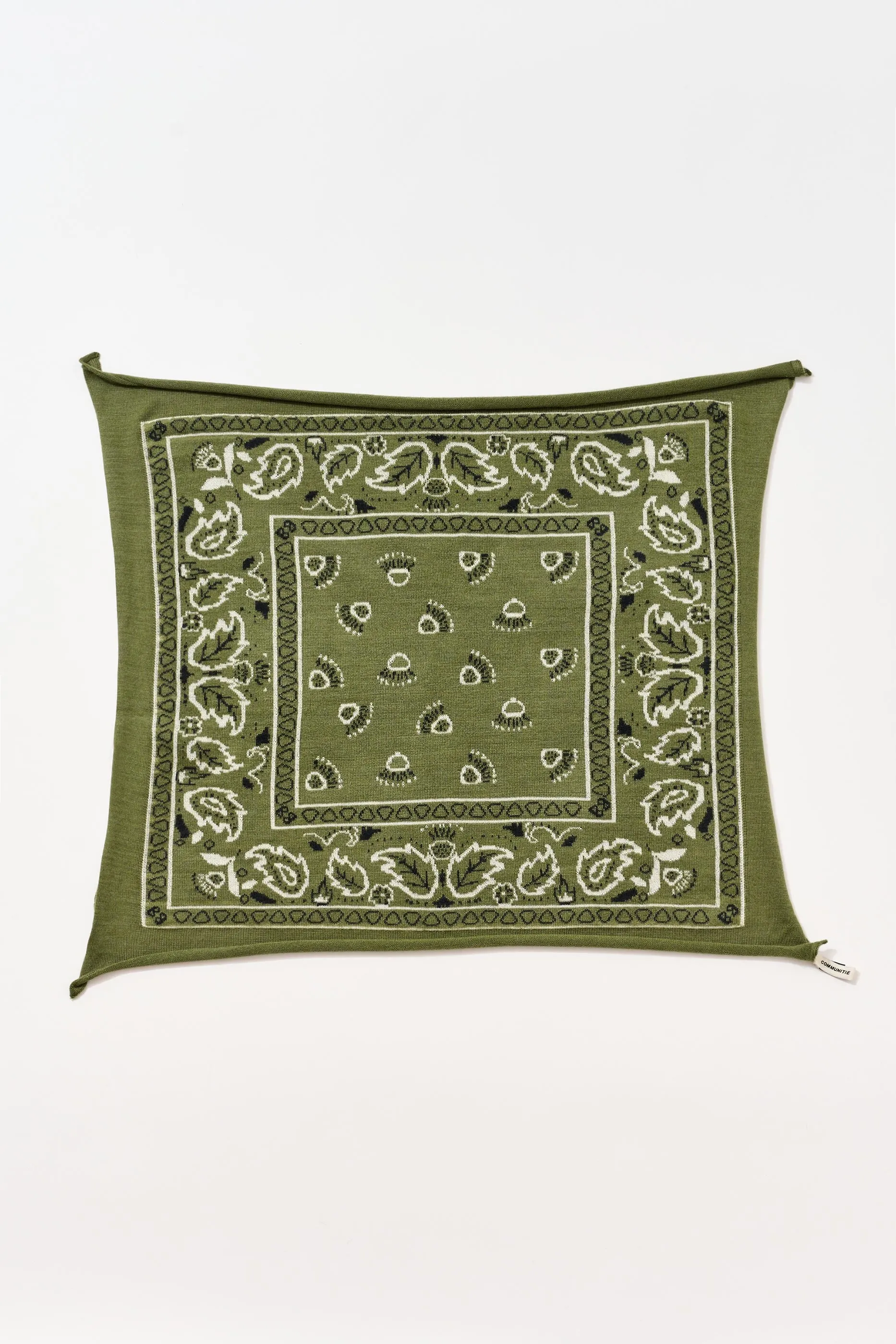 Cashmere Bandana in Bronze Green