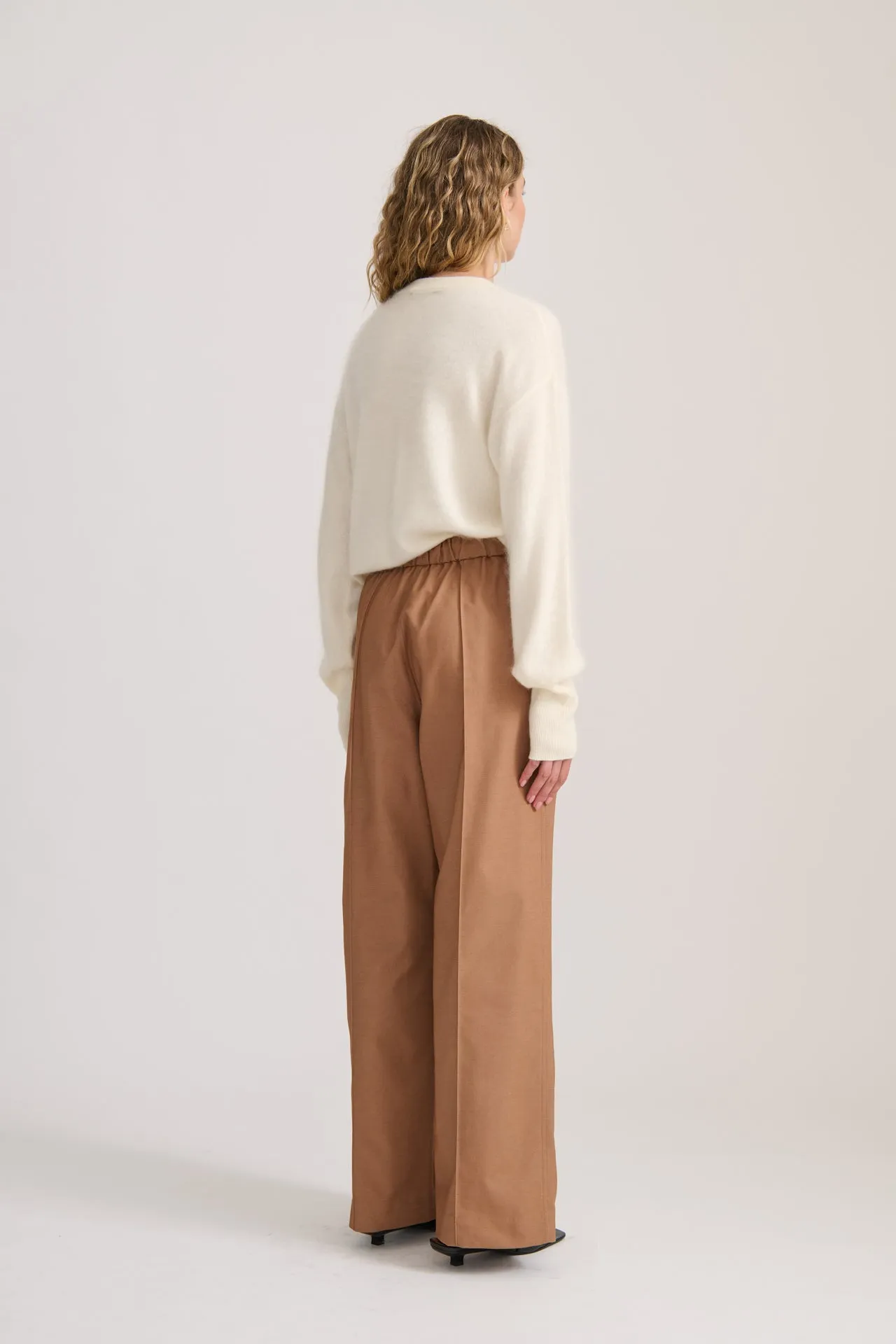 CASHMERE MOHAIR CARDIGAN IVORY
