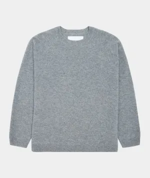 Cashmere Raglan Knit - Light Grey Melange
