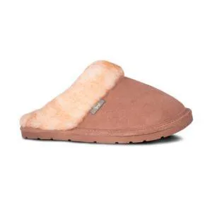 Chestnut Slip-On Sheepskin Scuff Slippers for Women by CLOUD NINE / RJS - Shoe Size S-M-L-XL-XXL