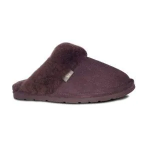 Choc Slip-On Sheepskin Scuff Slippers for Women by CLOUD NINE / RJS - Shoe Size S-M-L-XL-XXL