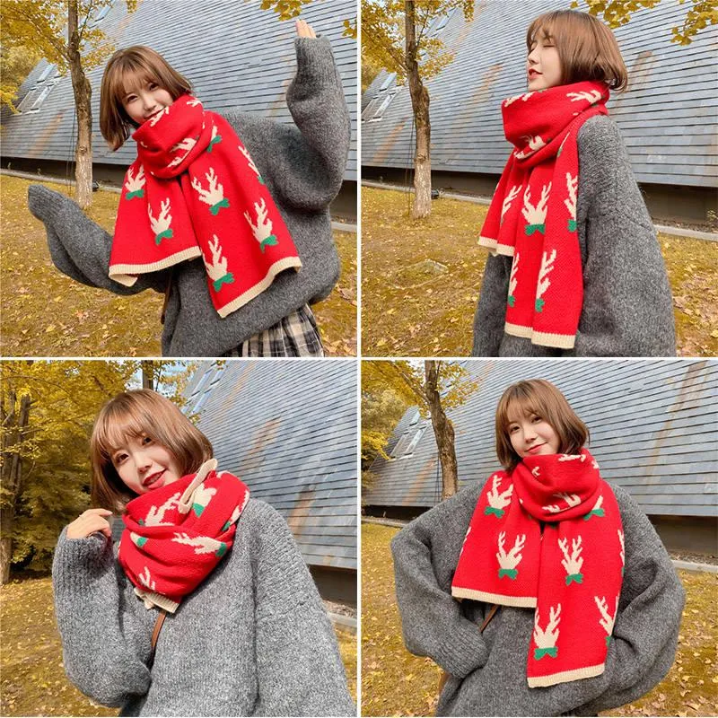 Christmas Gift Cute Christmas Tree Scarf  for Women Girls Casual Shawl Blanket Scarf Scarves