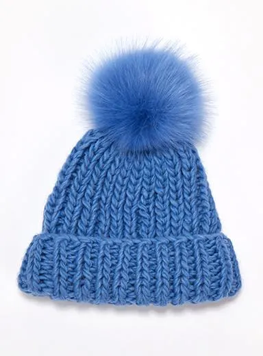 Chunky Knit Faux Fur