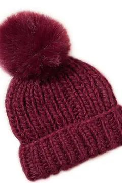 Chunky Knit Faux Fur