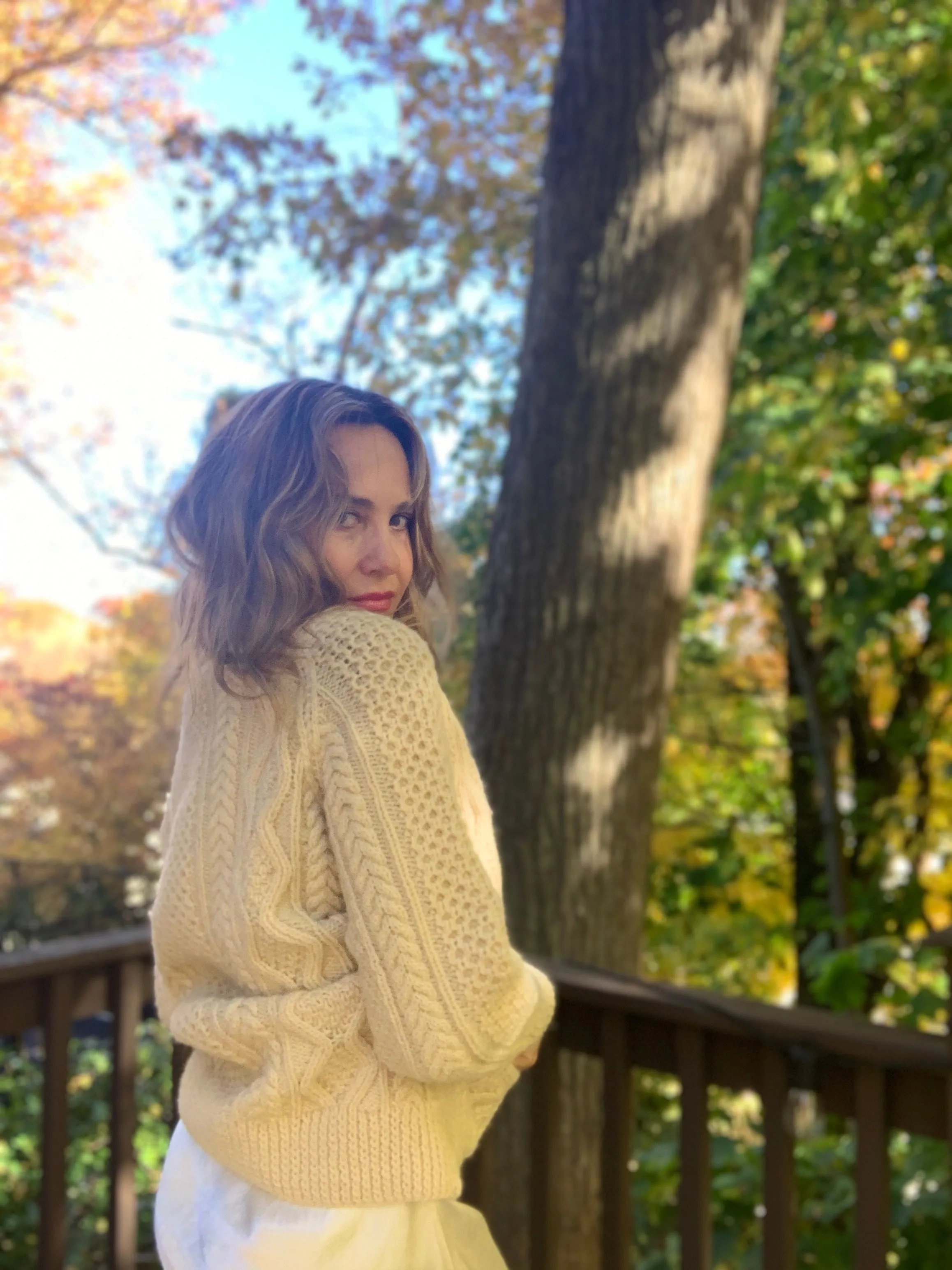 Chunky Knit Pure Irish Wool Cardigan - 70s - 70G
