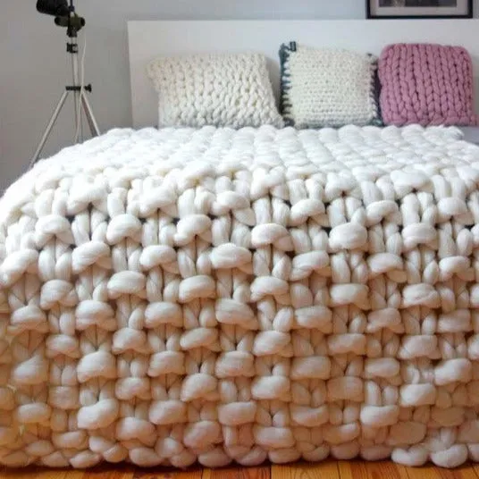 Chunky Merino Blanket