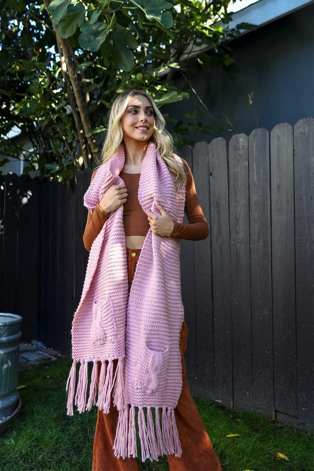 Chunky Oversized Pocket Scarf (7 colors)