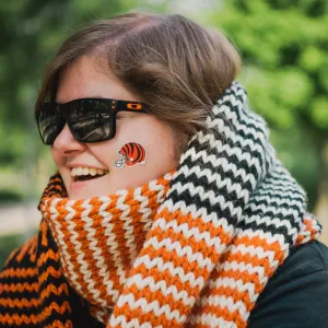 Cincinnati  Football Club Scarf,  Knitted Scarf, Knit Scarf Women, Handmade Gift For Her, Long Chunky Warm Scarf, Neck Warmer