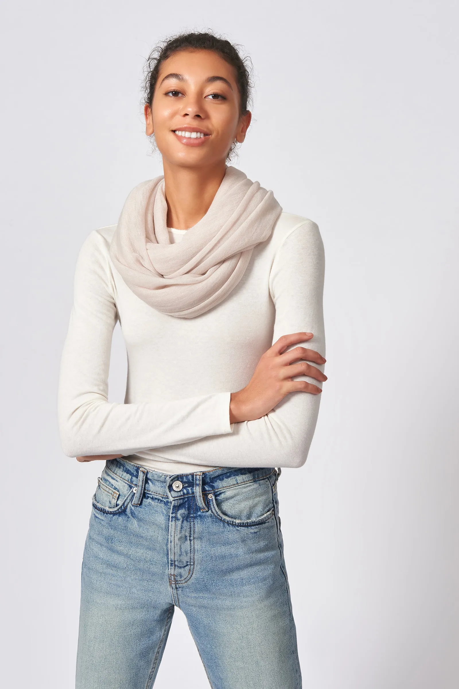 Circle Scarf - Cream