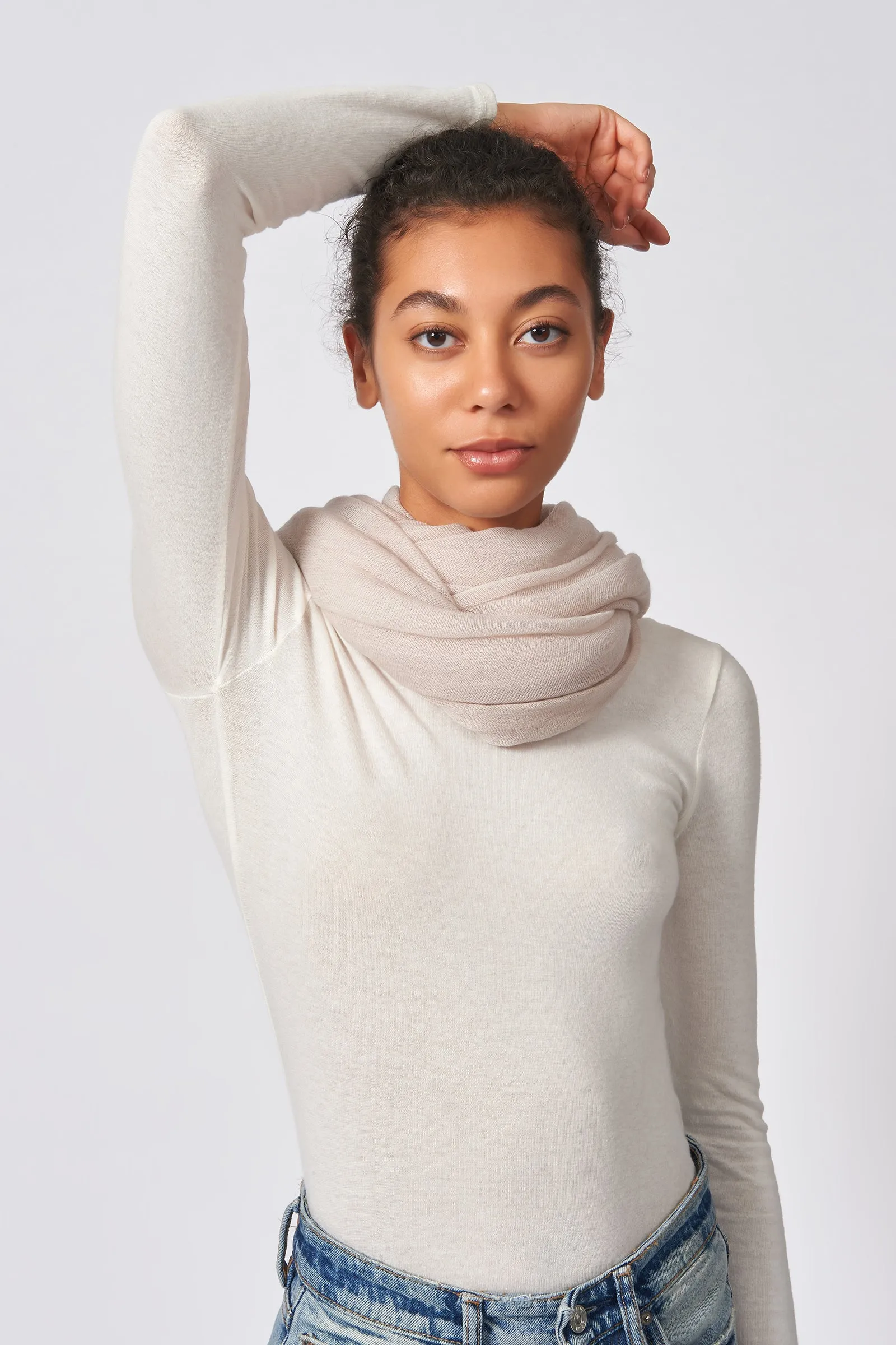 Circle Scarf - Cream