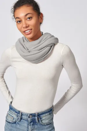Circle Scarf - Light Grey