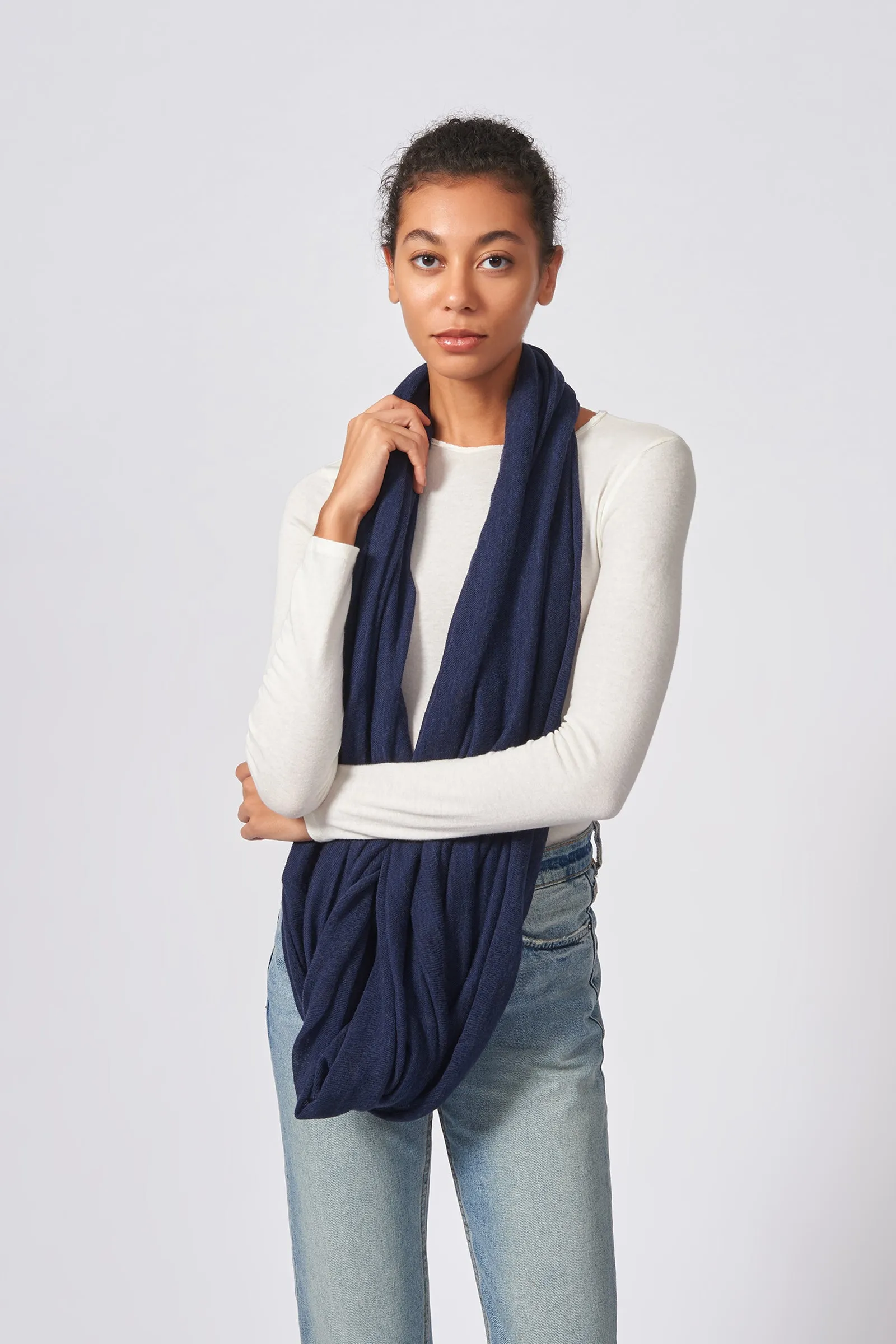 Circle Scarf - Navy