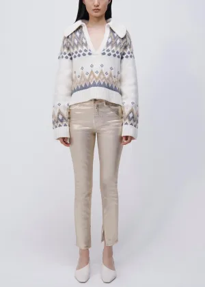 Clarence Polo Pullover (Ivory Multi)