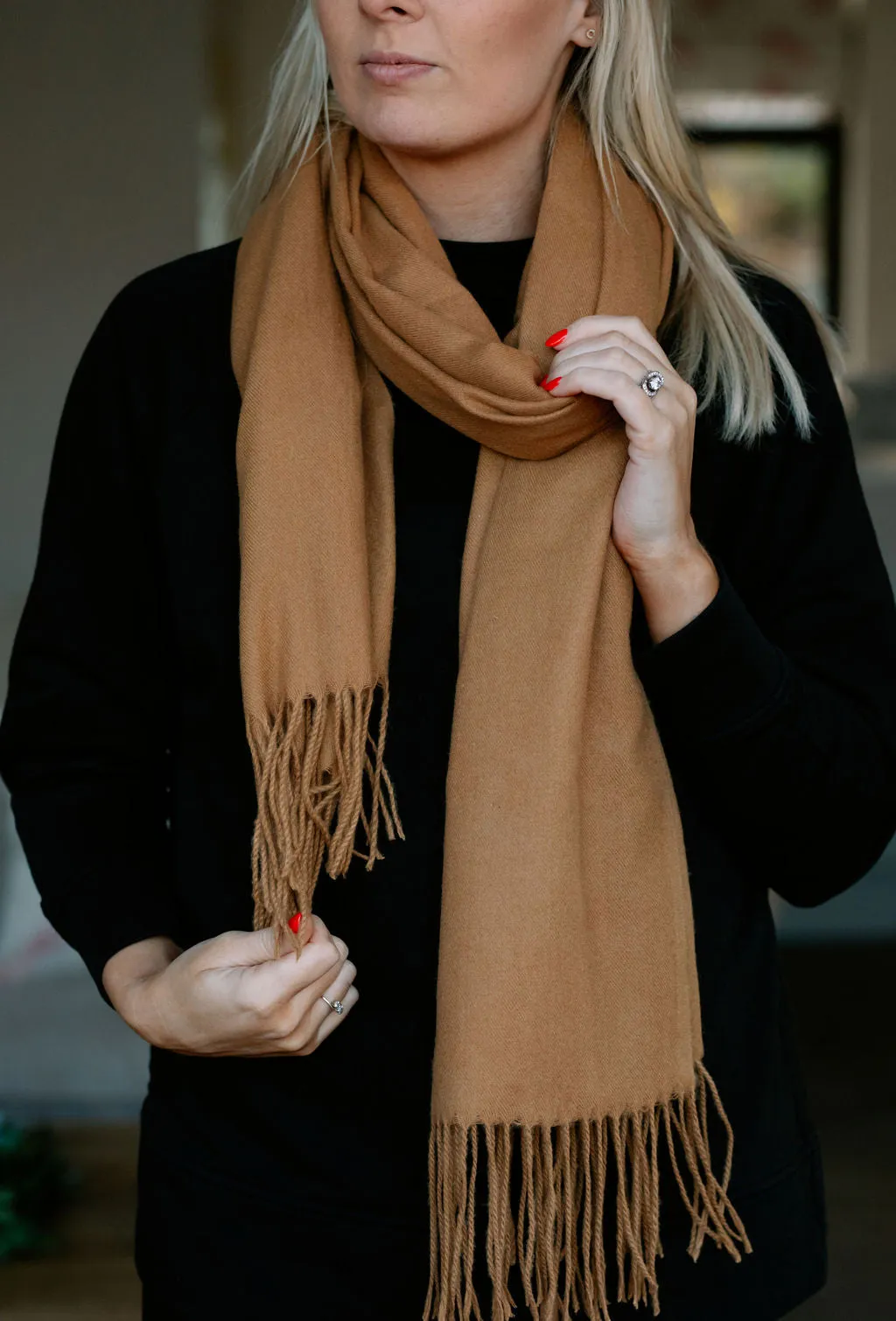 Classic Camel Personalised Scarf