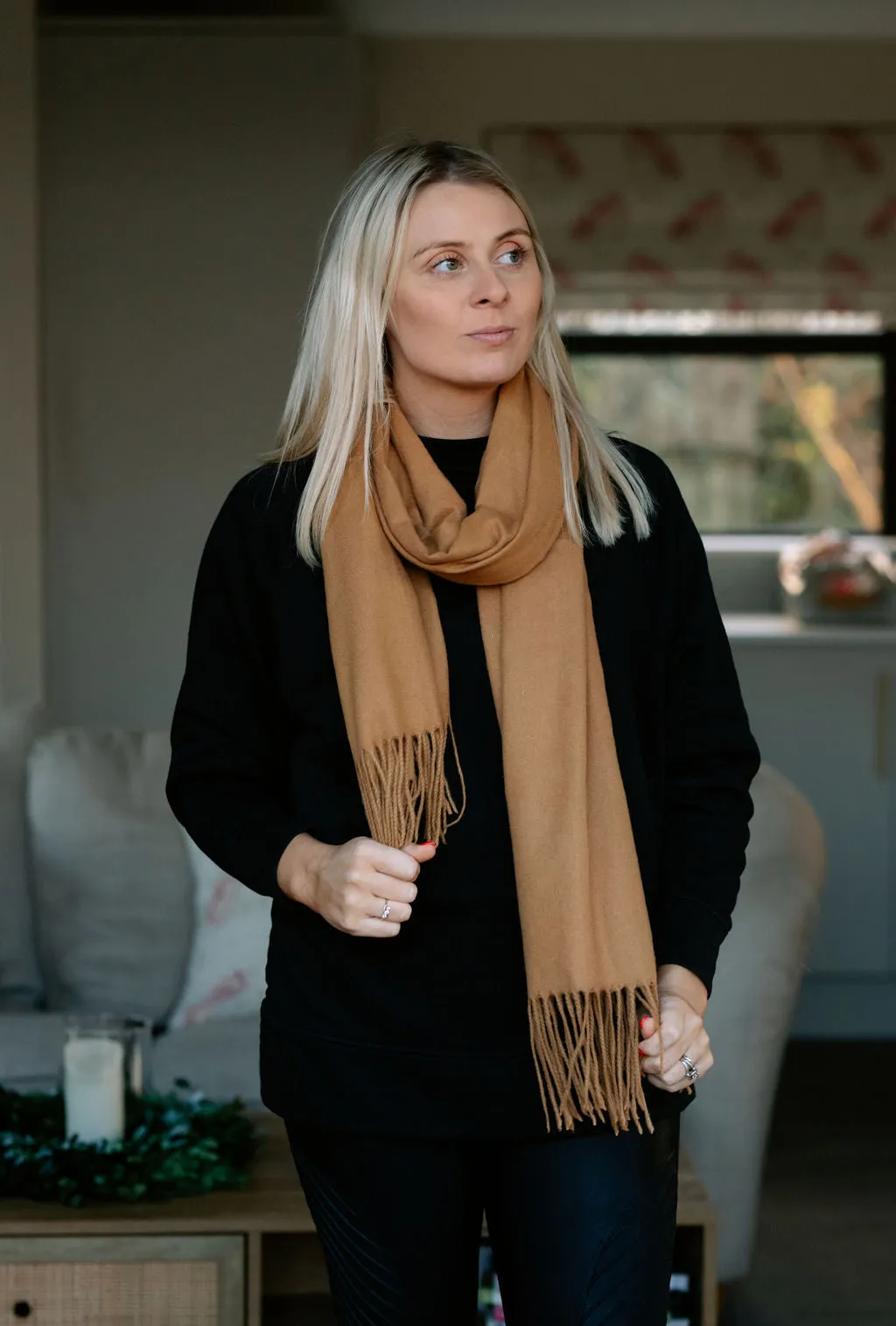 Classic Camel Personalised Scarf