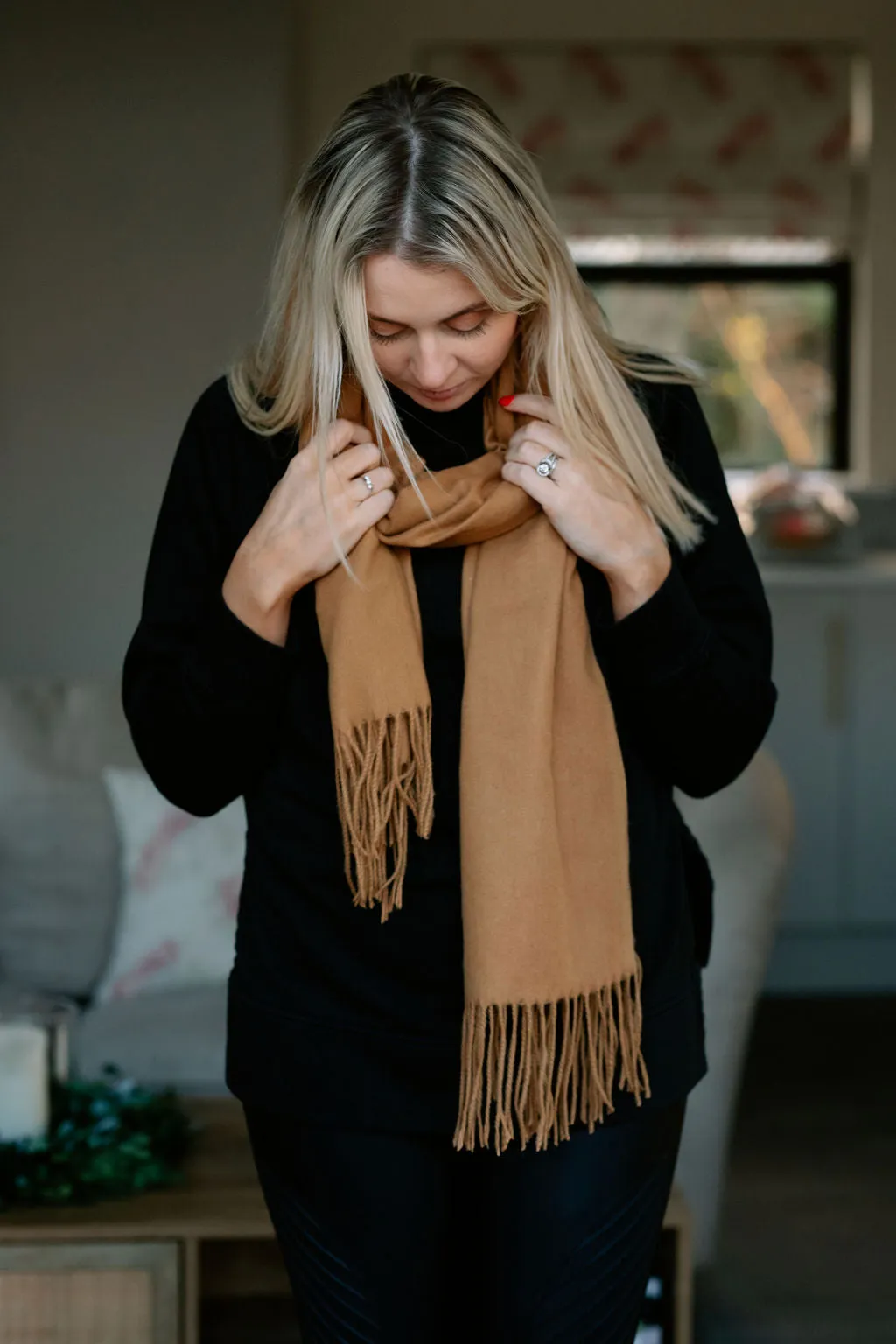 Classic Camel Personalised Scarf