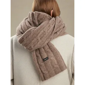 Classic Textured Knit Scarf
