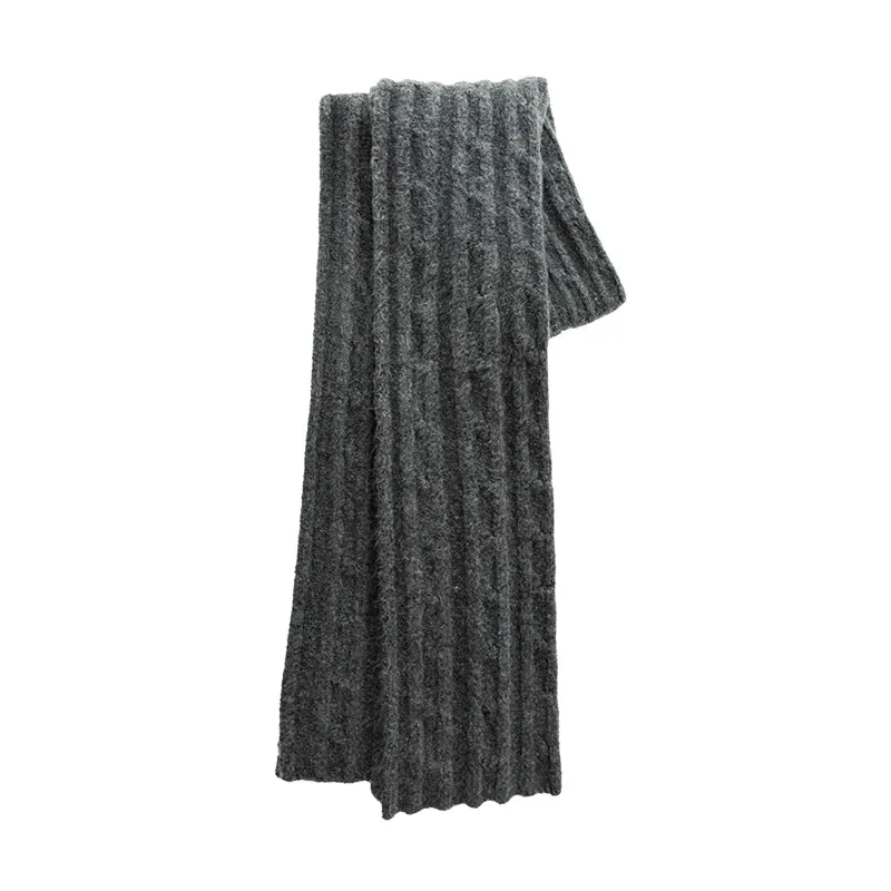 Classic Textured Knit Scarf