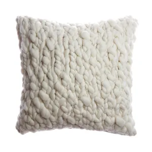 Clouds Chunky Wool Throw Pillow