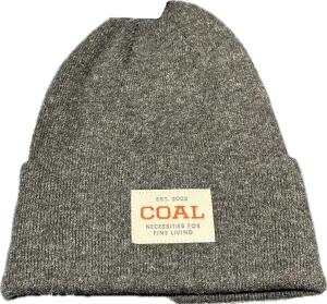 Coal The Uniform Wool Knit Cuff Beanie - Heather Black