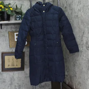 Cole Haan Women's Box-Quilt Down Puffer Coat 356SD700 Navy Blue M