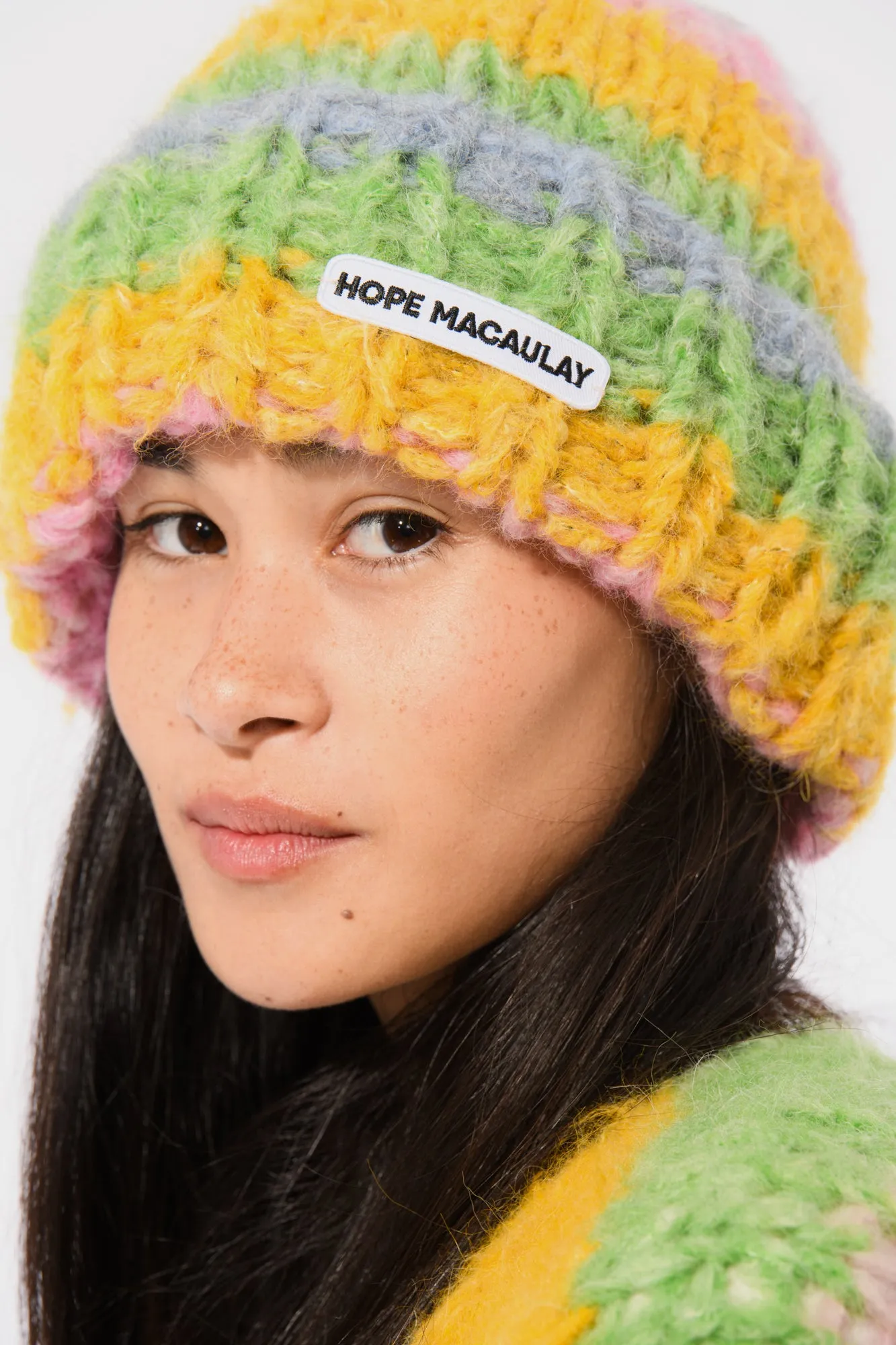 Colourful Fluffy Knit Beanie